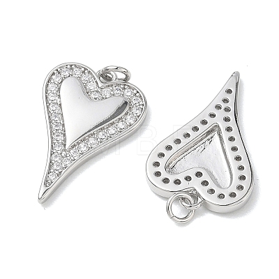 SHEGRACE Valentine's Day Brass Clear Cubic Zirconia Pendants XGRQ3K656-561P-1