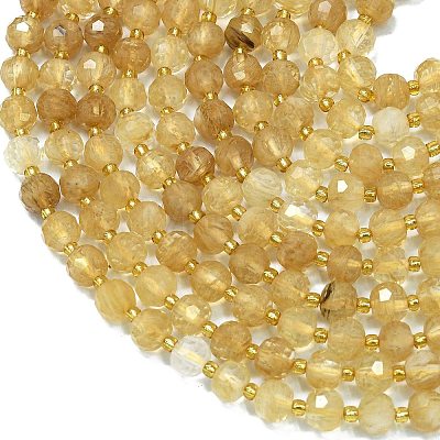 Synthetic Smoky Quartz Beads Strands G-K389-E28-01-1