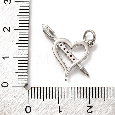 Brass Micro Pave Cubic Zirconia Pendants KK-Z072-82P-01-1