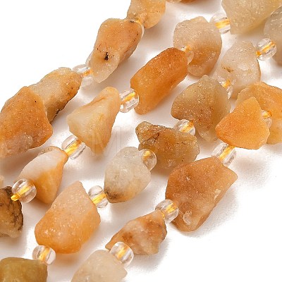 Natural Yellow Botswana Agate Beads Strands GG-CBA0B77-A21-02-1