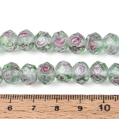 Handmade Luminous Lampwork Beads Strands LAMP-N037-01F-1