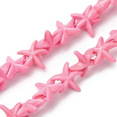 Synthetic Turquoise Dyed Beads Strands G-B184-C03-01-1