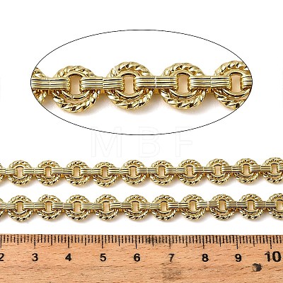 Brass Twisted Ring Link Chains CHC-NH0001-01G-1