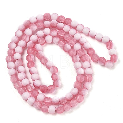Frosted Crackle Glass Beads X1-GLAA-U001-6mm-M13-1