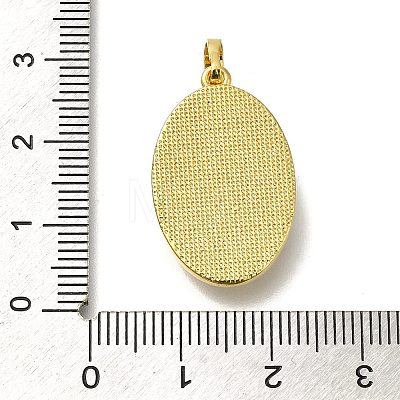 Brass Pave Shell Birth Flower Pendants FIND-I040-04H-1