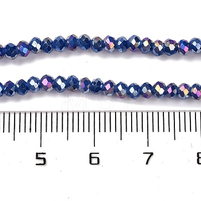 Baking Electroplate Glass Beads Strands X-DGLA-A039-J4mm-B04-1