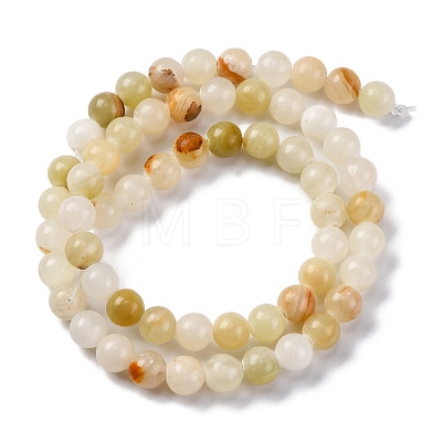 Natural Afghan Jade Beads Strands G-B130-6mm-01-1