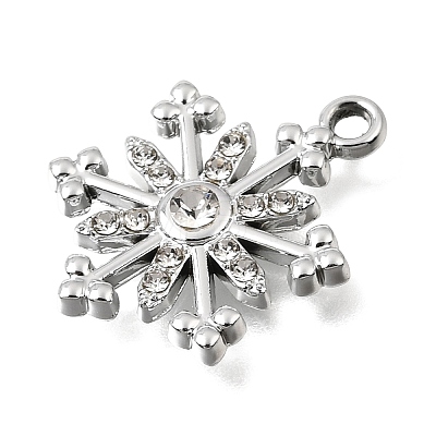UV Plating Alloy Crystal Rhinestone Pendants RB-CBAD37D-19P-1