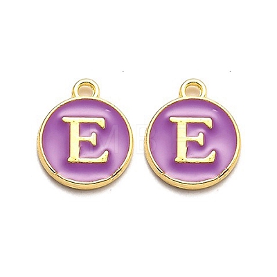 Golden Plated Alloy Enamel Charms LS-ENAM-Q437-12E-1