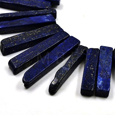 Chip Natural Lapis Lazuli Graduated Beads Strands G-P064-04-1