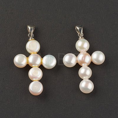 Natural Pearl Pendants PEAR-T005-04-1