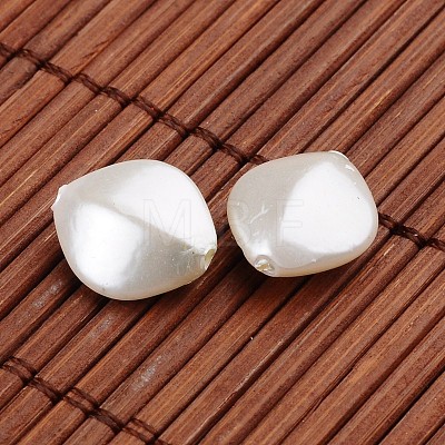 Oval Acrylic Imitation Pearl Beads OACR-O002-3567-1