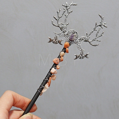 Natural Sunstone Viking Dragon Wands PW-WGF7DBE-23-1