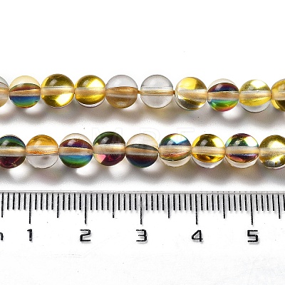 Synthetic Moonstone Beads Strands G-P528-J01-12-1