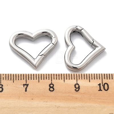 304 Stainless Steel Spring Ring Clasps STAS-R130-61P-1