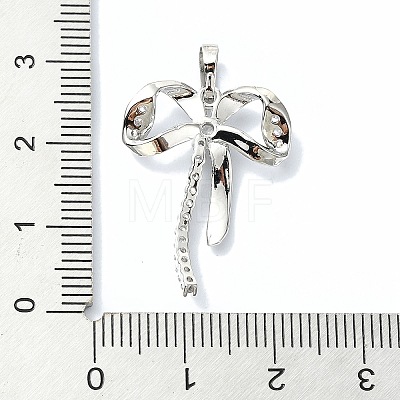 Rack Plating Brass Pave Cubic Zirconia Pendants KK-M282-29P-1