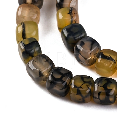 Natural Dragon Veins Agate Beads Strands G-G177-E11-01-1