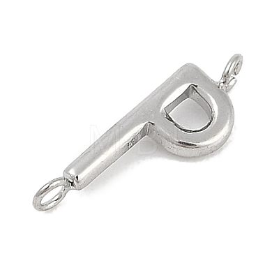 304 Stainless Steel Letter Connector Charms STAS-M108-01P-16-1