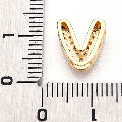 Brass Micro Pave Cubic Zirconia Charms KK-N254-217G-V-1