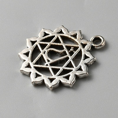 Chakra Zinc Tibetan Style Alloy Pendants FIND-WH0137-05B-AS-1