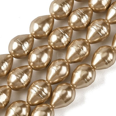 Electroplated Shell Pearl Beads Strands SH-CBA6AE6-01A-1