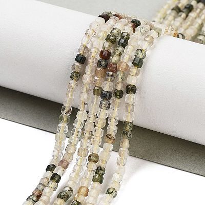 Natural Rutilated Quartz Beads Strands G-H042-B14-01-1