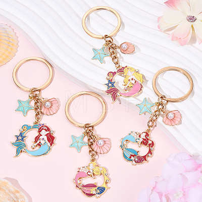 Brass & Alloy Enamel Keychain KEYC-YW00160-01-1