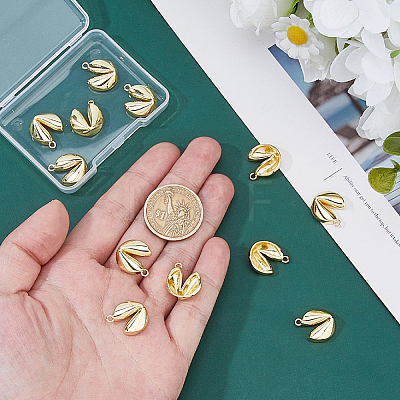 12Pcs Brass Pendants KK-HS0001-83G-1