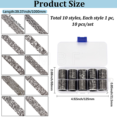 PET Transfer Nail Art Sticker MRMJ-GF0001-73A-1