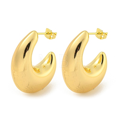 Rack Plating Brass Stud Earrings EJEW-M247-27B-G-1