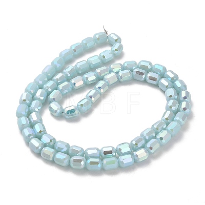 Imitation Jade Glass Beads Strands EGLA-D030-05D-1