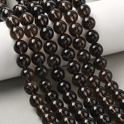 Natural Smoky Quartz Beads Strands G-C265-A01-10mm-02-1