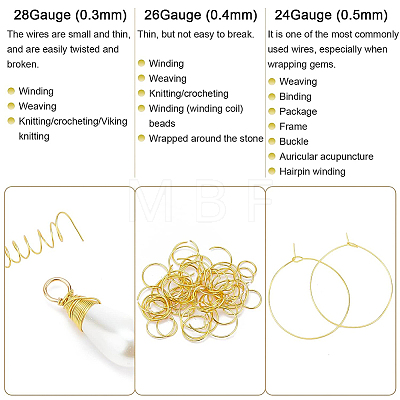 Round Craft Copper Wire CWIR-BC0001-0.3mm-S-1