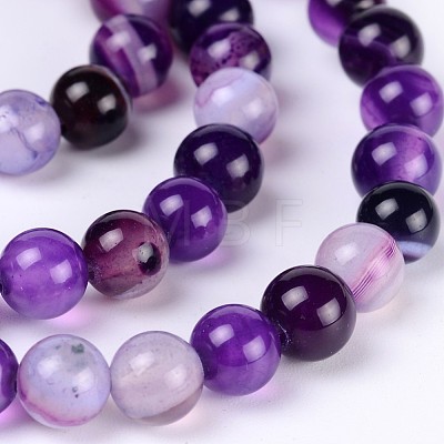 Natural Striped Agate/Banded Agate Beads X-AGAT-6D-4-1