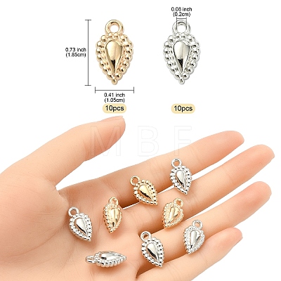 20Pcs 2 Colors CCB Plastic Pendants CCB-YW0001-56-1