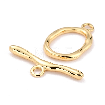 Rack Plating Brass Toggle Clasps KK-B036-06G-1