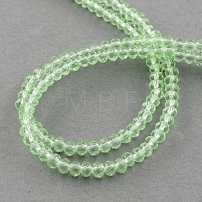 Transparent Glass Beads Strands X-GLAA-R135-2mm-09-1