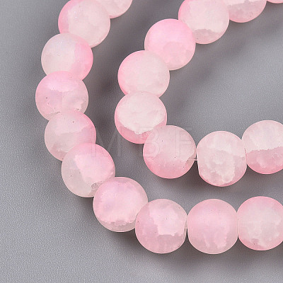 Crackle Glass Beads Strands GLAA-N009-10mm-02-1