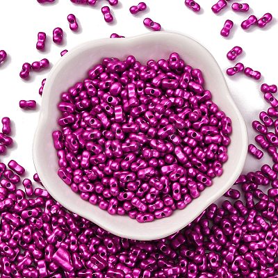 Baking Paint Glass Seed Beads SEED-L011-12A-07-1