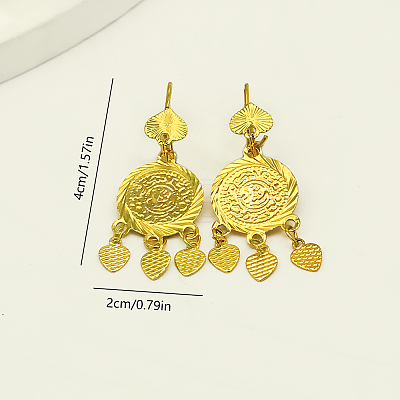 Brass Chandelier Earrings for Women FQ5405-2-1
