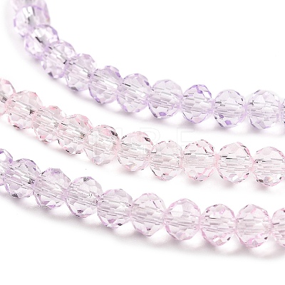 Transparent Painted Glass Beads Strands DGLA-A034-T3mm-A05-1