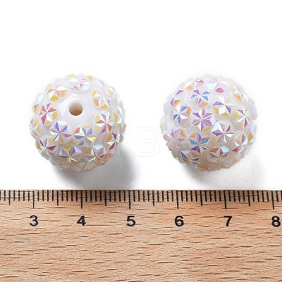 Opaque Acrylic Beads OACR-A035-01-1