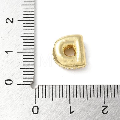 Brass Micro Pave Cubic Zirconia Beads KK-P290-61G-D-1