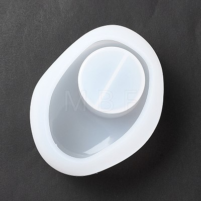 Oval Potting Display Holder Silicone Molds DIY-I096-17-1