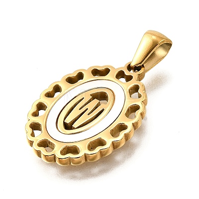 Golden 304 Stainless Steel Pendants STAS-K300-02G-W-1