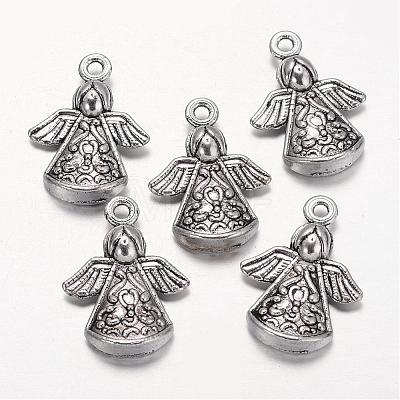 Tibetan Style Alloy Angel Pendants LF1238Y-NF-1