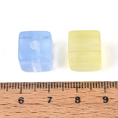 Transparent Acrylic Cube Beads TACR-T030-23M-1