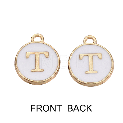 Golden Plated Enamel Alloy Charms ENAM-SZ0001-26A-T-1