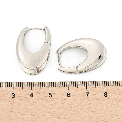 Brass Hoop Earrings for Women LS-EJEW-U041-04P-1