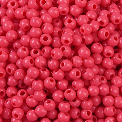 Opaque Acrylic Beads SACR-A007-01A-14-1